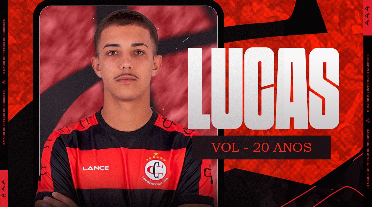 LUCAS MARTINS É MAIS UM REFORÇO PARA A SEQUÊNCIA DO PARAIBANO 2026